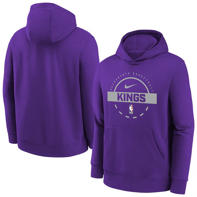 Men's Sacramento Kings Purple 2025/26 Practice Club Pullover Hoodie